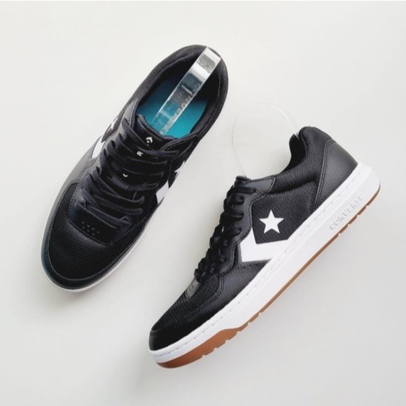 Converse Rival Ox Black White Gum Men's 11.5 Women's 13 - Picture 2 of 6